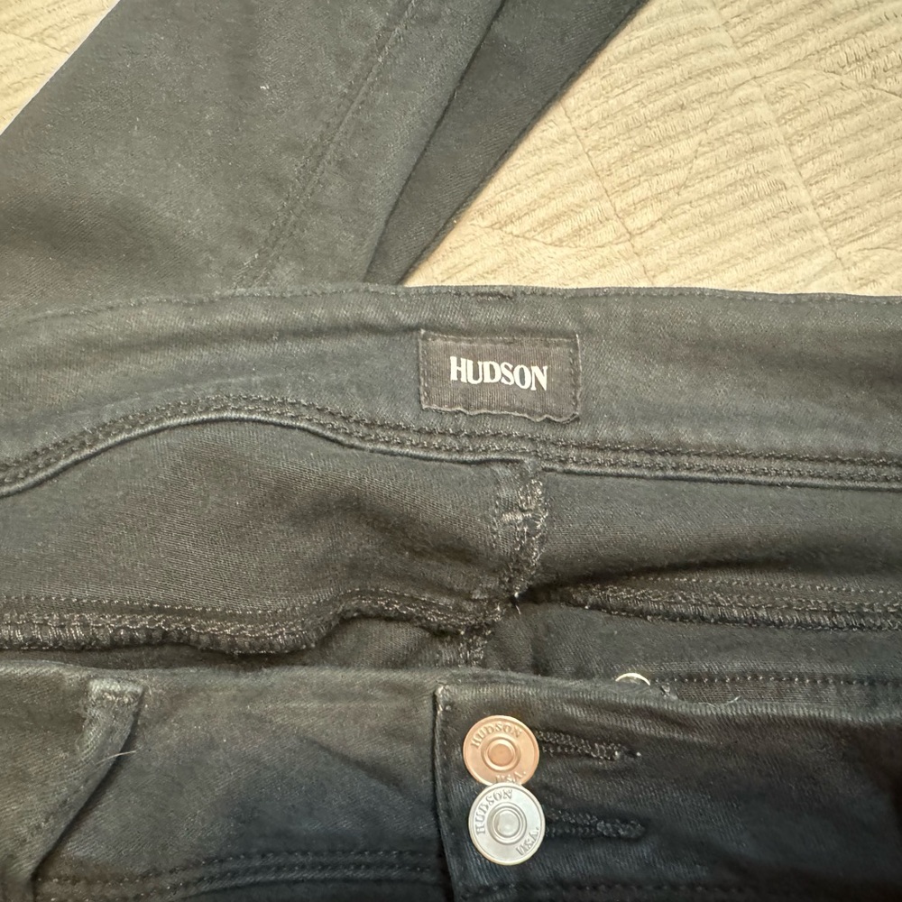 Hudson Skinny Black Jeans Size 32